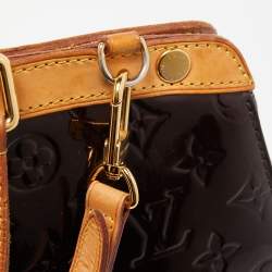 Pre Owned Louis Vuitton Amarante Monogram Vernis Brea GM Bag