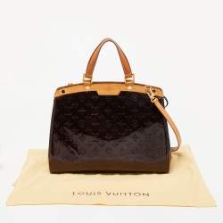 Pre Owned Louis Vuitton Amarante Monogram Vernis Brea GM Bag