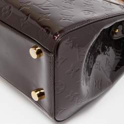 Pre Owned Louis Vuitton Amarante Monogram Vernis Brea GM Bag