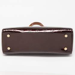 Pre Owned Louis Vuitton Amarante Monogram Vernis Brea GM Bag