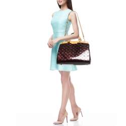 Pre Owned Louis Vuitton Amarante Monogram Vernis Brea GM Bag