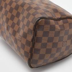 Pre Owned Louis Vuitton Damier Ebene Canvas Speedy 25 Bag
