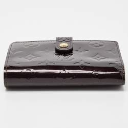 Pre Owned Louis Vuitton Amarante Monogram Vernis French Wallet