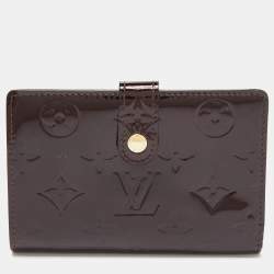 Louis Vuitton Jeanne Wallet Vernis Amarante in Leather with Gold