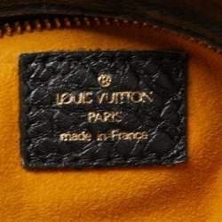 Pre Owned Louis Vuitton Black Monogram Denim Neo Cabby MM Bag