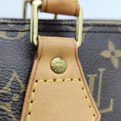 Pre Owned Louis Vuitton Brown Monogram Canvas Speedy 35 bag