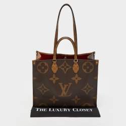 Pre Owned Louis Vuitton Monogram Reverse Giant Canvas OnTheGo GM Bag