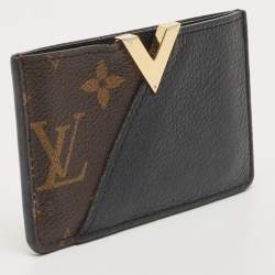 Louis Vuitton Black Monogram Canvas and Leather Kimono Card Case