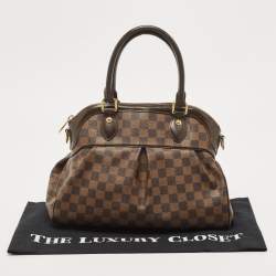 Pre Owned Louis Vuitton Damier Ebene Canvas Trevi PM Bag