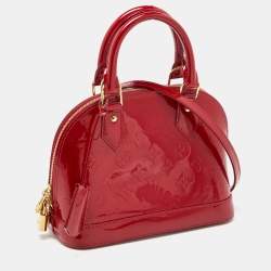 Pre Owned Louis Vuitton Indian Rose Monogram Vernis Alma BB Bag