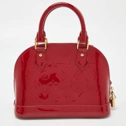 Pre Owned Louis Vuitton Indian Rose Monogram Vernis Alma BB Bag