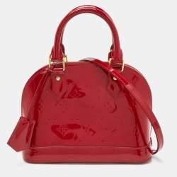 Pre Owned Louis Vuitton Indian Rose Monogram Vernis Alma BB Bag