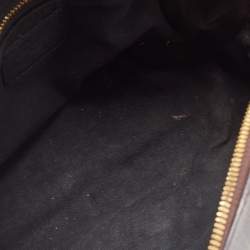 Pre Owned Louis Vuitton Black Monogram Canvas and Leather Petite Malle Souple Bag