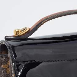 مملوكة مسبقًا Louis Vuitton Black Vernis Leather and Monogram Canvas Cherrywood BB Bag