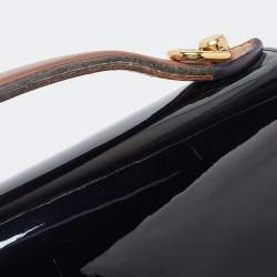 مملوكة مسبقًا Louis Vuitton Black Vernis Leather and Monogram Canvas Cherrywood BB Bag