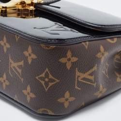 مملوكة مسبقًا Louis Vuitton Black Vernis Leather and Monogram Canvas Cherrywood BB Bag