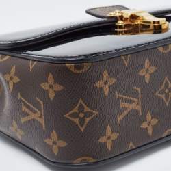 مملوكة مسبقًا Louis Vuitton Black Vernis Leather and Monogram Canvas Cherrywood BB Bag