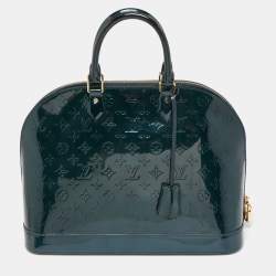 Louis Vuitton Dark Green Monogram Vernis Leather Alma GM Bag Louis Vuitton
