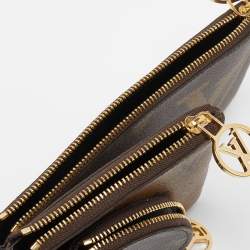 Pre Owned Louis Vuitton Monogram Canvas Trio Pouch