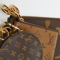 Pre Owned Louis Vuitton Monogram Canvas Trio Pouch