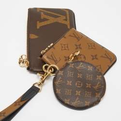 Pre Owned Louis Vuitton Monogram Canvas Trio Pouch