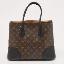 Pre Owned Louis Vuitton Black Monogram Canvas Flandrin Tote