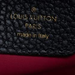 Pre Owned Louis Vuitton Black Taurillon Leather Capucines BB Bag