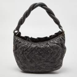 Pre Owned Louis Vuitton Anthracite Monogram Leather Olympe Nimbus PM Bag