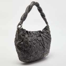 Pre Owned Louis Vuitton Anthracite Monogram Leather Olympe Nimbus PM Bag