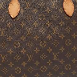 Louis Vuitton Brown Monogram Canvas Neverfull MM Tote Bag