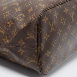 Louis Vuitton Brown Monogram Canvas Neverfull MM Tote Bag