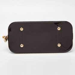 Pre Owned Louis Vuitton Amarante Monogram Vernis Alma PM Bag