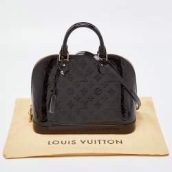 Pre Owned Louis Vuitton Amarante Monogram Vernis Alma PM Bag