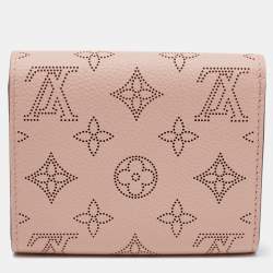 Pre Owned Louis Vuitton Magnolia Mahina Leather Iris Compact Wallet