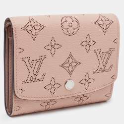 Pre Owned Louis Vuitton Magnolia Mahina Leather Iris Compact Wallet