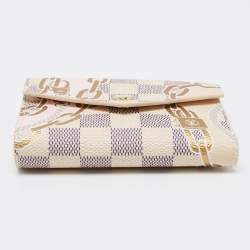 مملوكة مسبقًا Louis Vuitton Damier Azur Canvas Printed Victorine Wallet