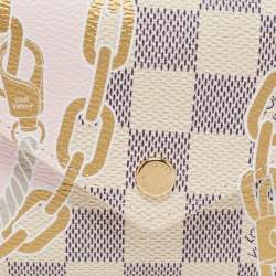 مملوكة مسبقًا Louis Vuitton Damier Azur Canvas Printed Victorine Wallet