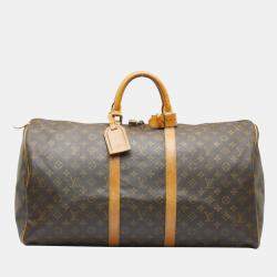 Louis Vuitton Keepall Duffle 60 Brown Canvas