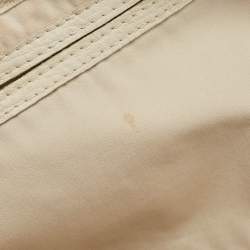 Pre Owned Louis Vuitton  White/Pink Mini Lin Croisette Speedy 30 Bag