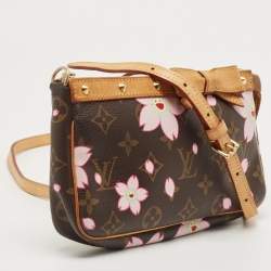 Pre Owned Louis Vuitton Monogram Canvas Cherry Blossom Pochette Accessories