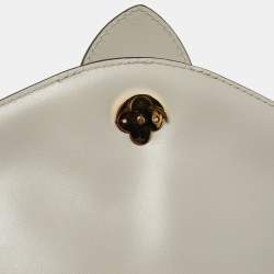 Pre Owned Louis Vuitton Grey Leather LV Pont 9 Bag