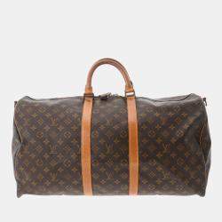 Louis Vuitton Monogram Keepall Bandouliere 60 Crossbody Travel Bag