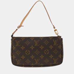 Louis Vuitton Vintage Monogram Canvas e Crossbody Bag Brown