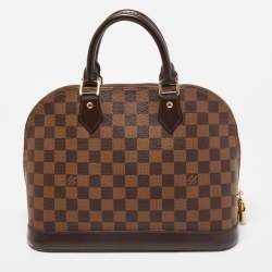 Pre Owned Louis Vuitton Damier Ebene Canvas Alma MM Bag
