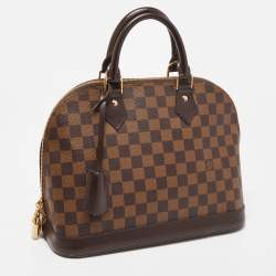 Pre Owned Louis Vuitton Damier Ebene Canvas Alma MM Bag