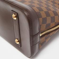 Pre Owned Louis Vuitton Damier Ebene Canvas Alma MM Bag
