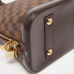 Pre Owned Louis Vuitton Damier Ebene Canvas Alma MM Bag