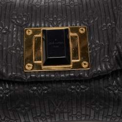 Pre Owned Louis Vuitton Black Shimmering Monogram Jacquard Limited Edition Altair Clutch