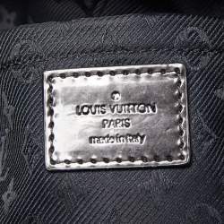 Pre Owned Louis Vuitton Black Shimmering Monogram Jacquard Limited Edition Altair Clutch