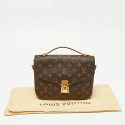 Pre Owned Louis Vuitton Monogram Canvas Pochette Metis Bag